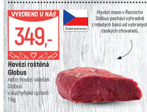 Hovězí roštěná Globus