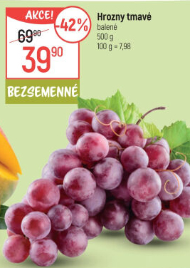 Hrozny tmavé bezsemenné