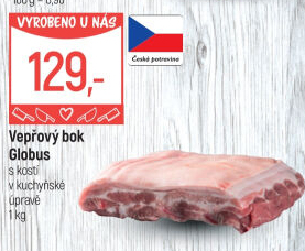 Vepřový bok s kostí Globus