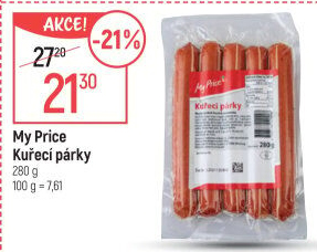 Párky kuřecí My Price
