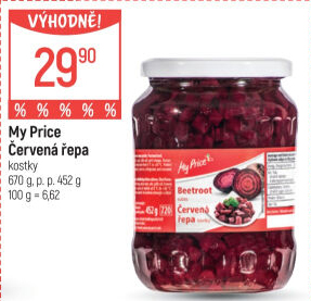 Červená řepa My Price