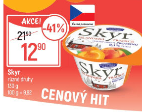 Dezert zakysaný ochucený Skyr Bohušovická mlékárna