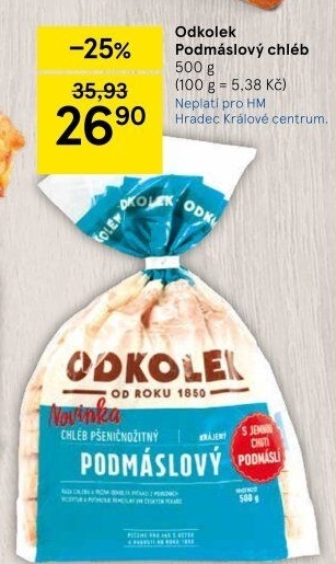 Chléb podmáslový Odkolek