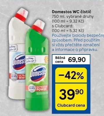 Čistič WC gelový Domestos