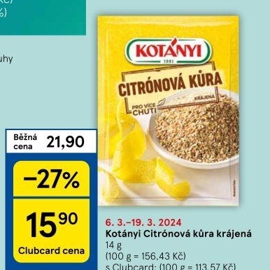Citronová kůra Kotányi