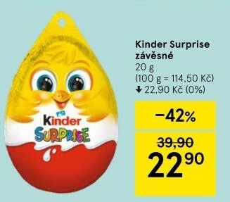 Čokoládové vajíčko s překvapením Kinder Surprise