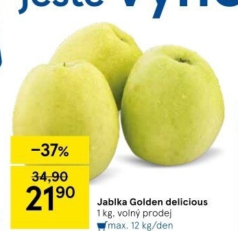Jablka Golden Delicious