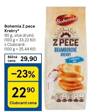 Krekry Z pece Bohemia Chips