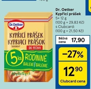 Kypřicí prášek Dr. Oetker