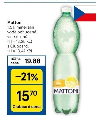 Ochucená voda Mattoni