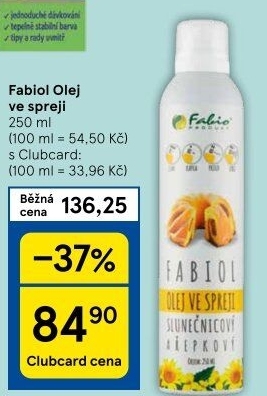 Olej ve spreji Fabio