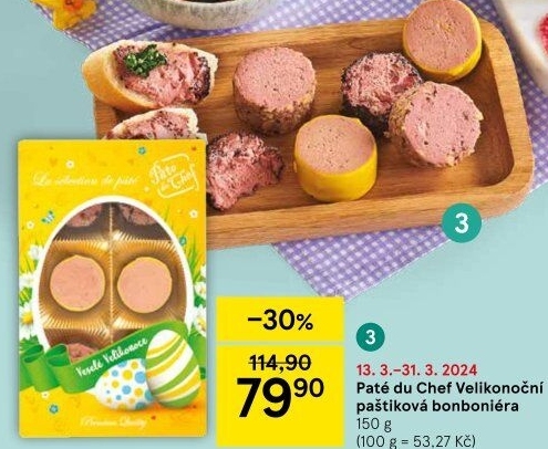 Paštika bonboniéra velikonoční Pâté du Chef
