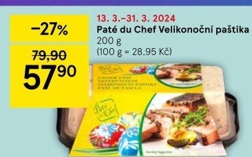 Paštika velikonoční Pâté du Chef