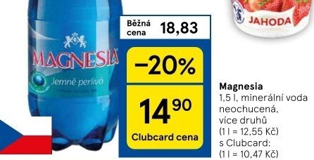 Přírodní voda Magnesia