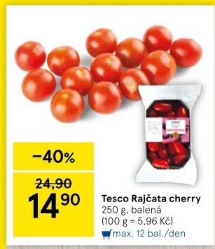 Rajčata cherry Tesco