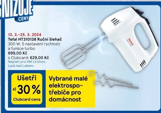 Ruční šlehač Tefal HT310138
