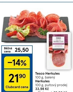 Salám Herkules Tesco