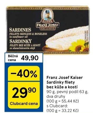 Sardinky filety Exclusive Franz Josef Kaiser