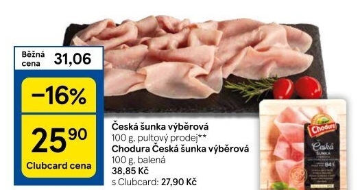 Šunka česká výběrová