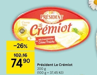Sýr Le Crémiot Président