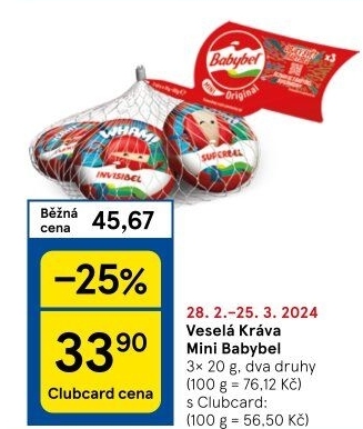 Sýr Mini Babybel Veselá kráva