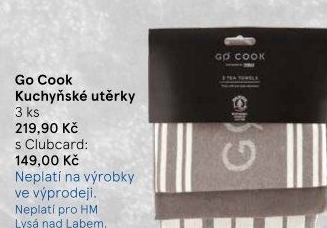 Utěrky látkové Go Cook