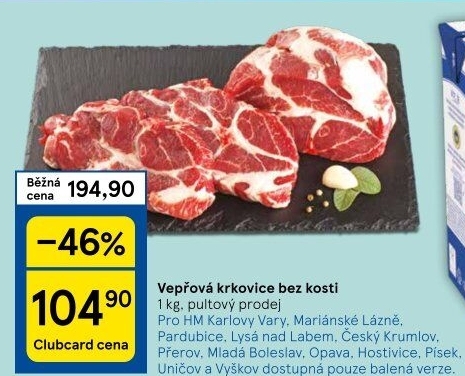 Vepřová krkovice bez kosti
