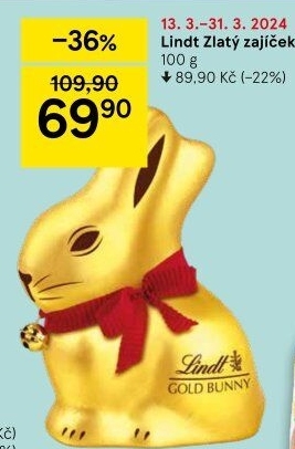 Čokoládový zajíc Lindt