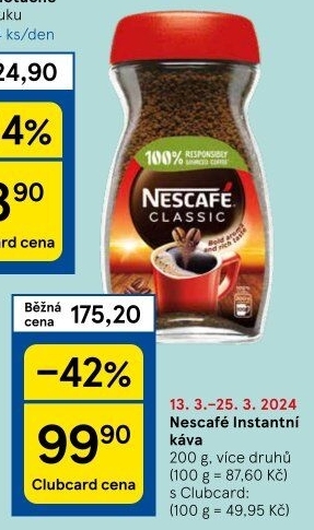 Instantní kávy Nescafé