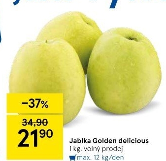 Jablka Golden Delicious