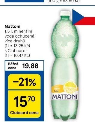 Ochucená voda Mattoni