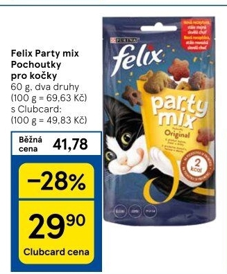 Pamlsky pro kočky Party mix Felix Purina