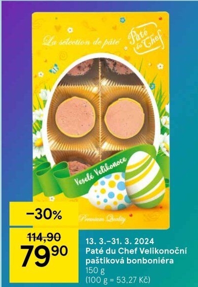 Paštika bonboniéra velikonoční Pâté du Chef