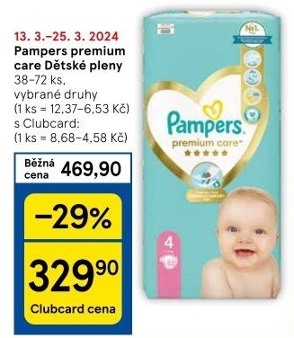 Pleny dětské Pampers Premium Care