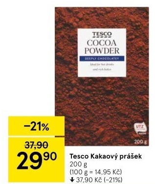 Prášek kakaový Tesco