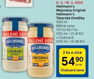 Tatarská omáčka Hellmann'