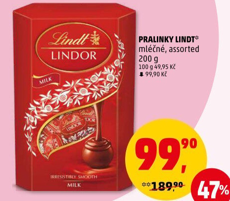 Bonboniéra Pralinky Lindor Lindt