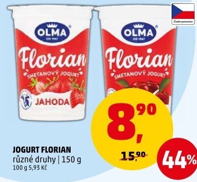 Jogurt smetanový Florian Olma