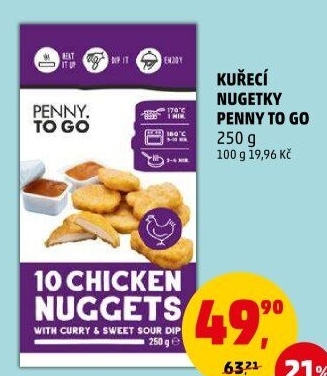 Nugetky kuřecí Penny To Go