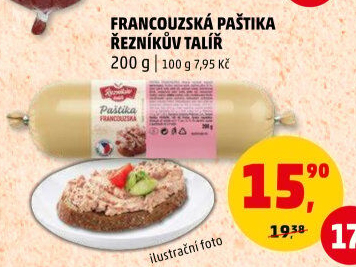 Paštika francouzská Řezníkův talíř