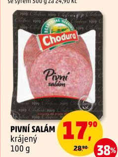 Salám pivní Beskydské uzeniny Chodura