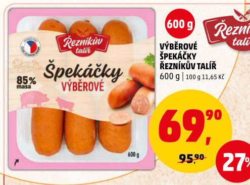 Špekáčky výběrové Řezníkův talíř