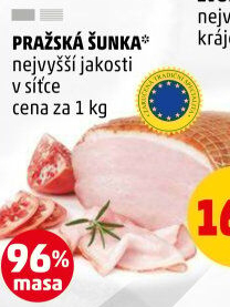 Šunka pražská nejvyšší jakosti LE&amp