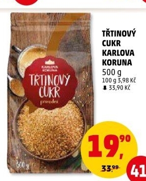 Třtinový cukr Karlova Koruna
