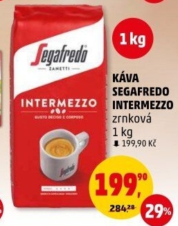 Zrnková káva Intermezzo Segafredo