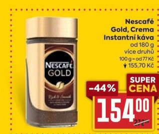 Instantní kávy Nescafé Gold