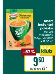 Instantní polévky Knorr