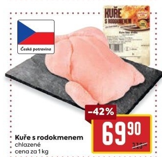 Kuře s rodokmenem Vodňanské kuře