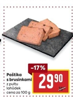 Paštika s brusinkami