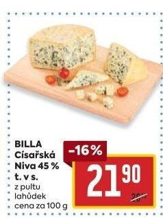 Sýr Niva císařská 45% Billa